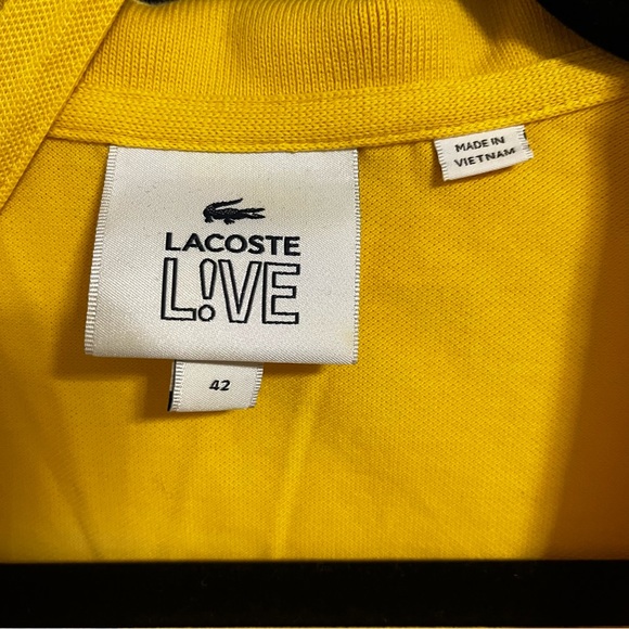 Yellow Lacoste Wrap Top - Picture 3 of 4